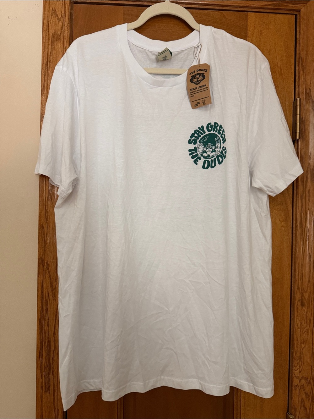 Stay Green Graphic Short-Sleeve Tee - White/Green